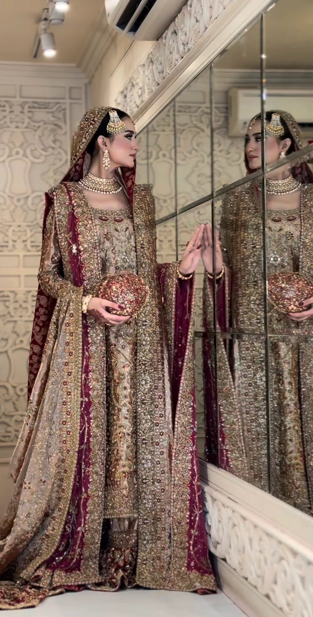 Haris Shakeel | 3 Piece Unstitched Embroidered Bridal Dress | Areeba