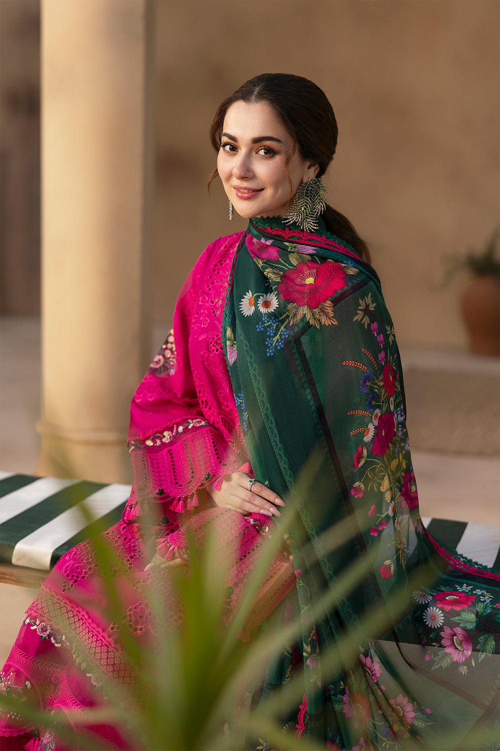 Saira Rizwan | 3 Piece Unstitched Embroidered Lawn | ELODIE-SRL25-04