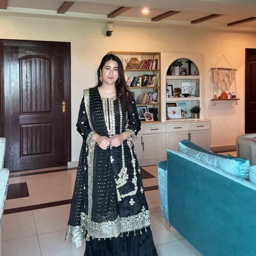 Emran Kashif | 3 Piece Unstitched Embroidered Satin Silk | Emrald