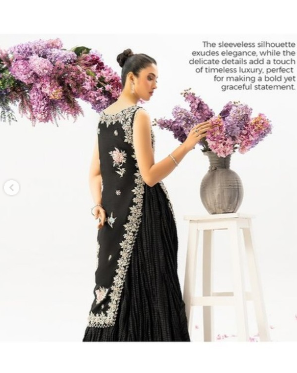 Ahmed Sultan | 3 Piece Unstitched Embroidered Raw Silk | Celine