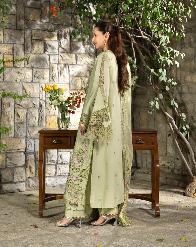 Elaf | 3 Piece Unstitched Embroidered Lawn | EL-26 Spanish Muse