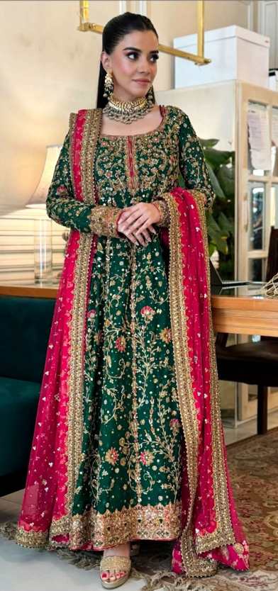 Haris Shakeel | 3Piece Unstitched Embroidered Formal Dress | Anooshay