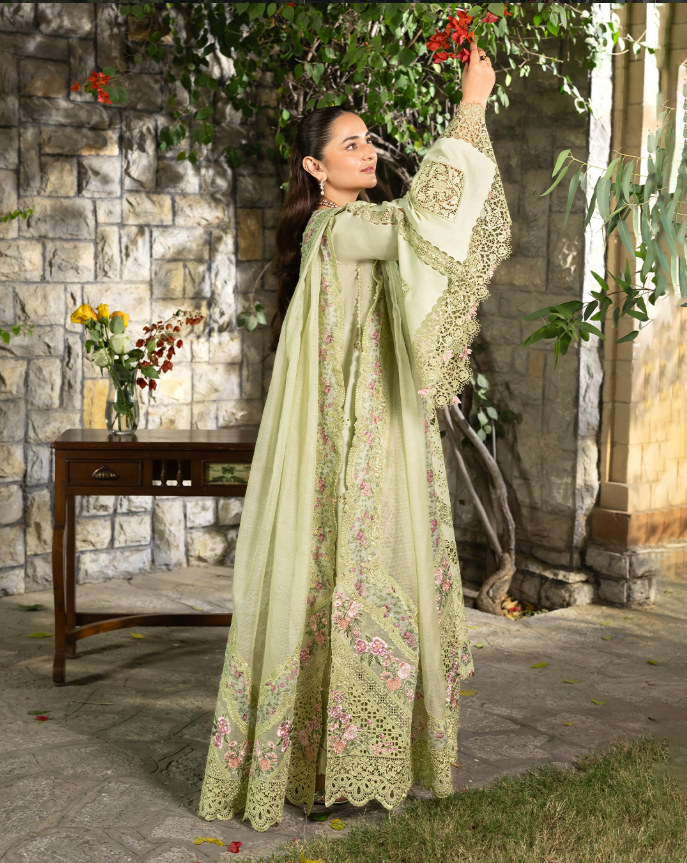 Elaf | 3 Piece Unstitched Embroidered Lawn | EL-26 Spanish Muse