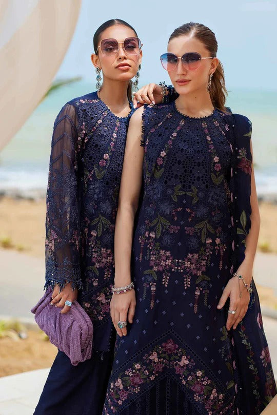 Maria B. | 3 Piece Unstitched Embroidered Lawn Suit | D-25-10