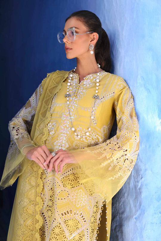 Maria B. | 3 Piece Unstitched Embroidered Lawn Suit | D-2512-A