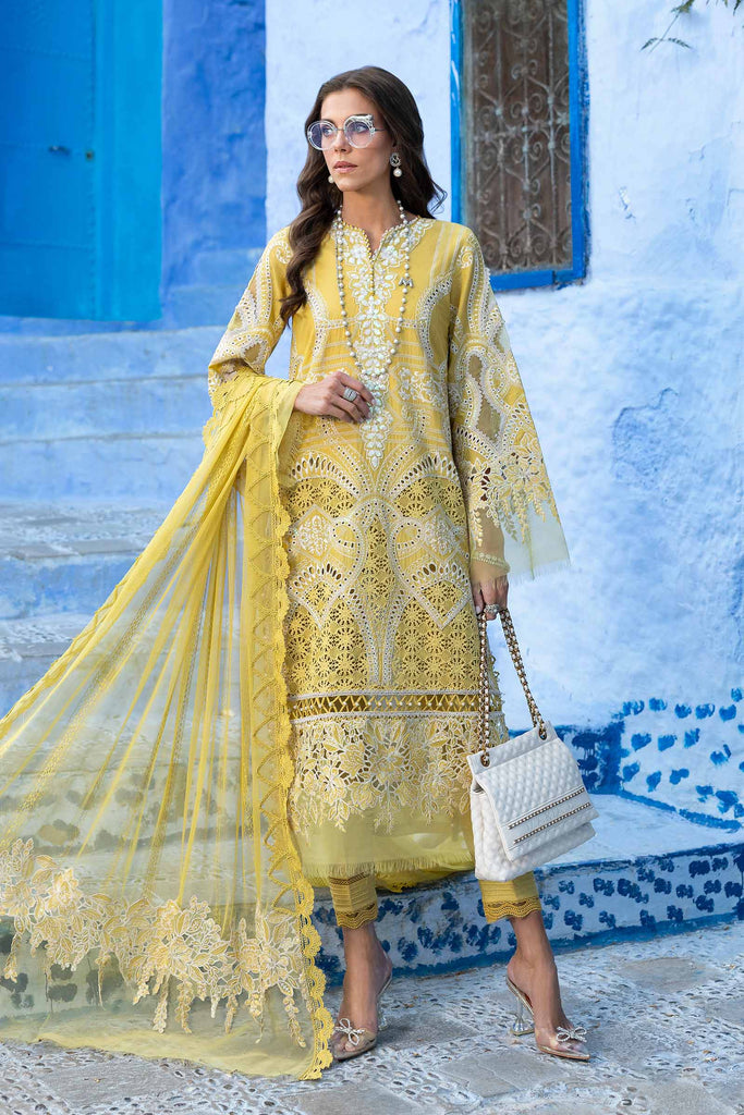 Maria B. | 3 Piece Unstitched Embroidered Lawn Suit | D-2512-A
