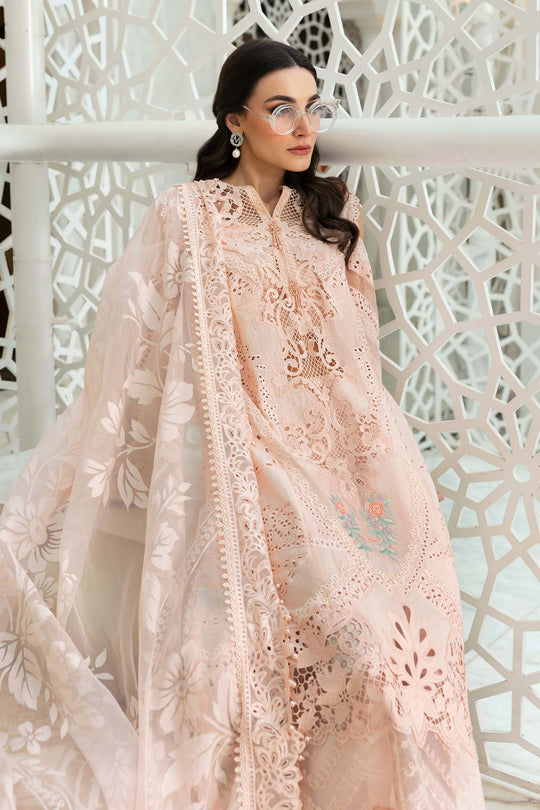 Maria B. | 3 Piece Unstitched Embroidered Dobby Lawn Suit | D-2513-A