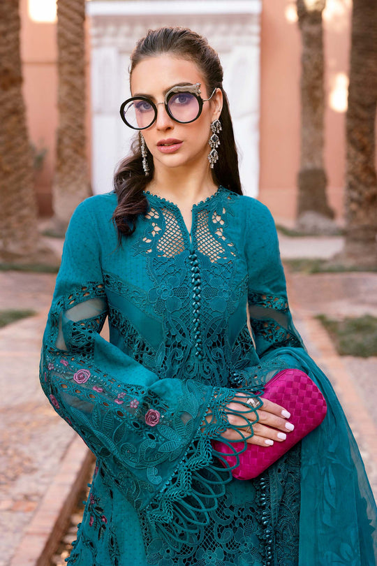 Maria B. | 3 Piece Unstitched Embroidered Dobby Lawn Suit | D-2513-B