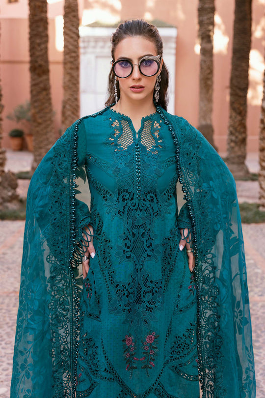 Maria B. | 3 Piece Unstitched Embroidered Dobby Lawn Suit | D-2513-B