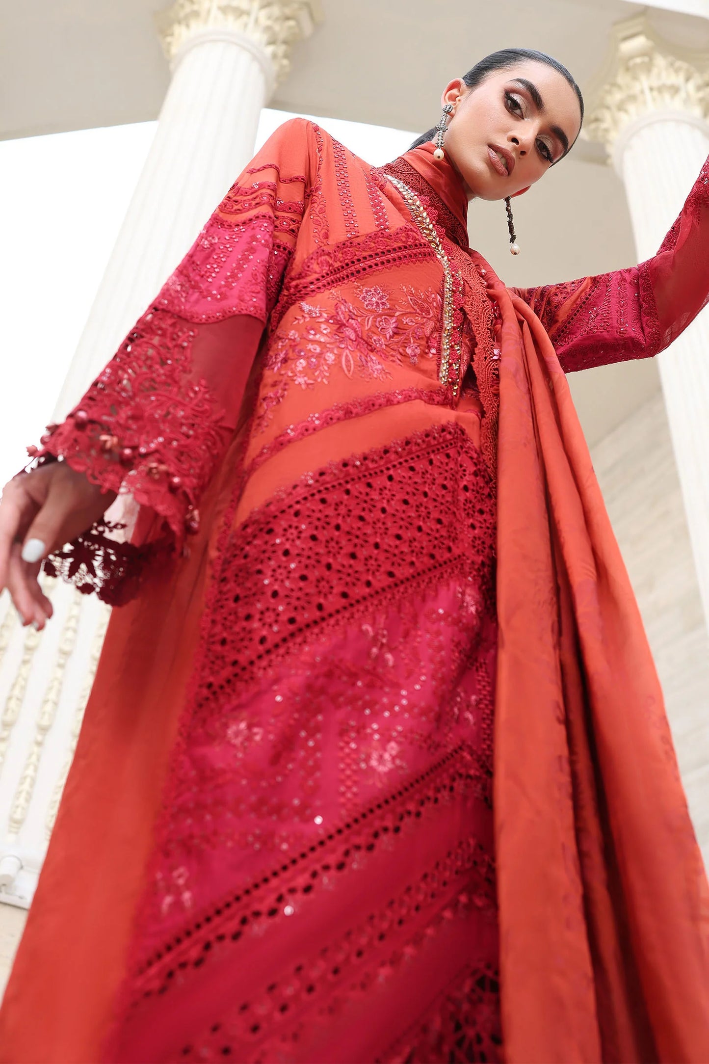 Maria B. | 3 Piece Unstitched Embroidered Lawn Suit | EL-26-13