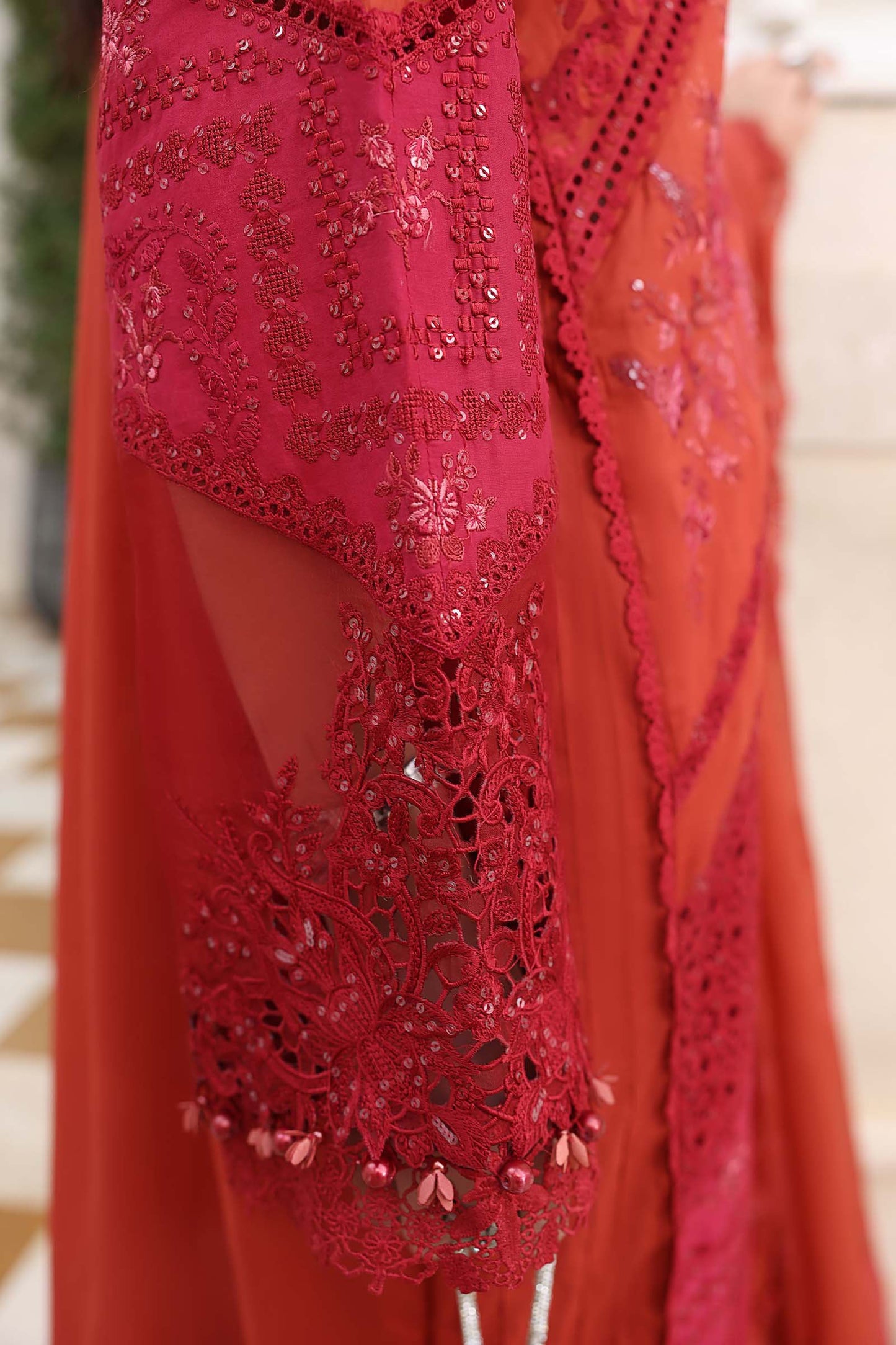 Maria B. | 3 Piece Unstitched Embroidered Lawn Suit | EL-26-13