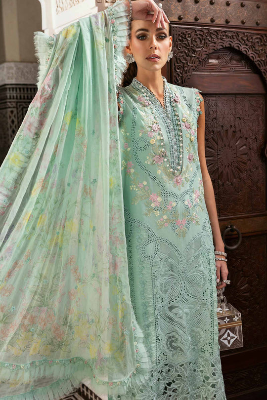 Maria B. | 3 Piece Unstitched Embroidered Lawn Suit | D-2514-A
