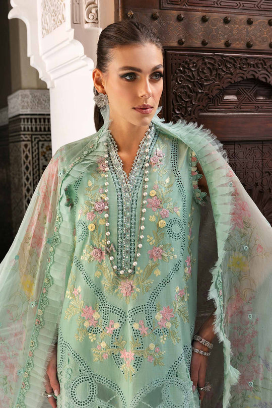 Maria B. | 3 Piece Unstitched Embroidered Lawn Suit | D-2514-A