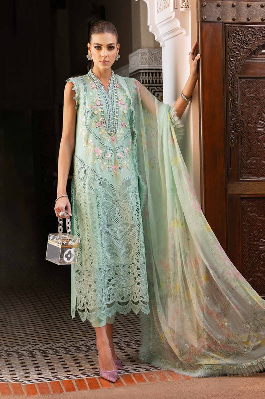 Maria B. | 3 Piece Unstitched Embroidered Lawn Suit | D-2514-A