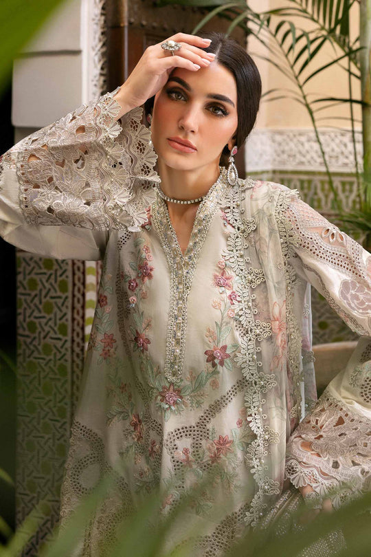 Maria B. | 3 Piece Unstitched Embroidered Lawn Suit | D-2514-B