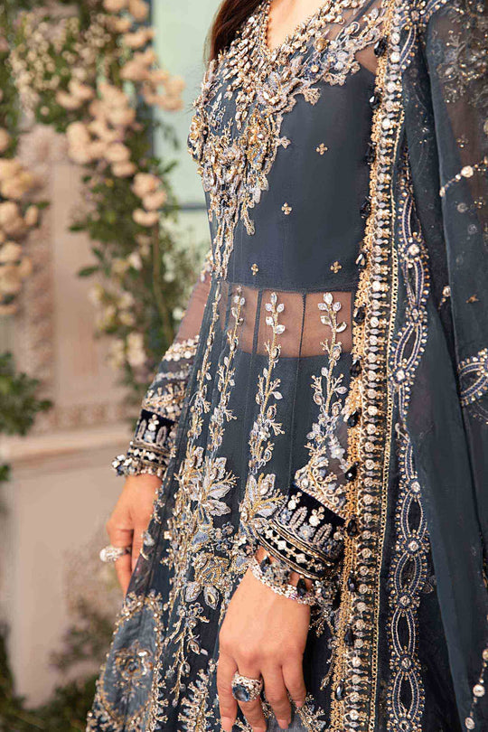 Maria B. | 3 Piece Unstitched Embroidered Organza Suit | BD-2901