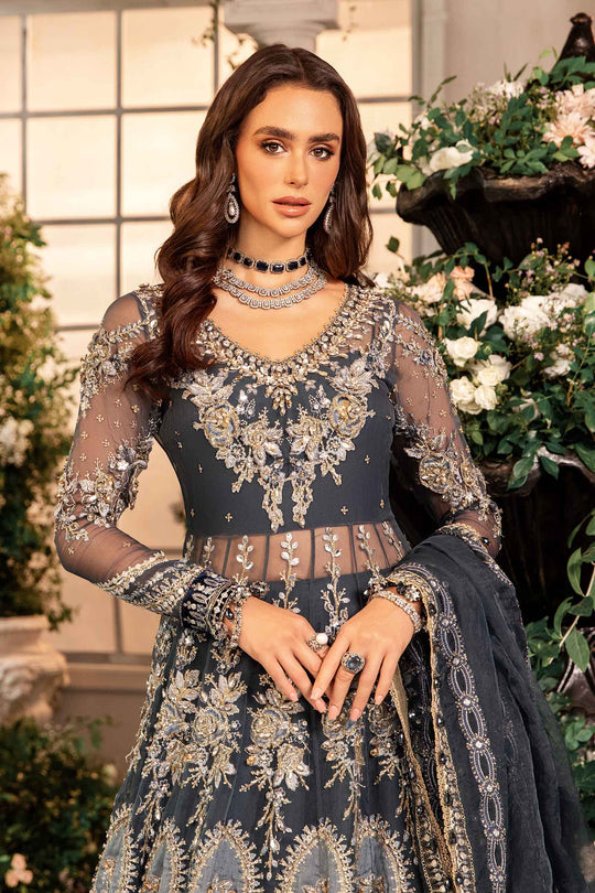 Maria B. | 3 Piece Unstitched Embroidered Organza Suit | BD-2901