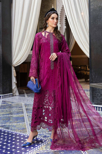 Maria B. | 3 Piece Unstitched Embroidered Lawn Suit | D-2502-B