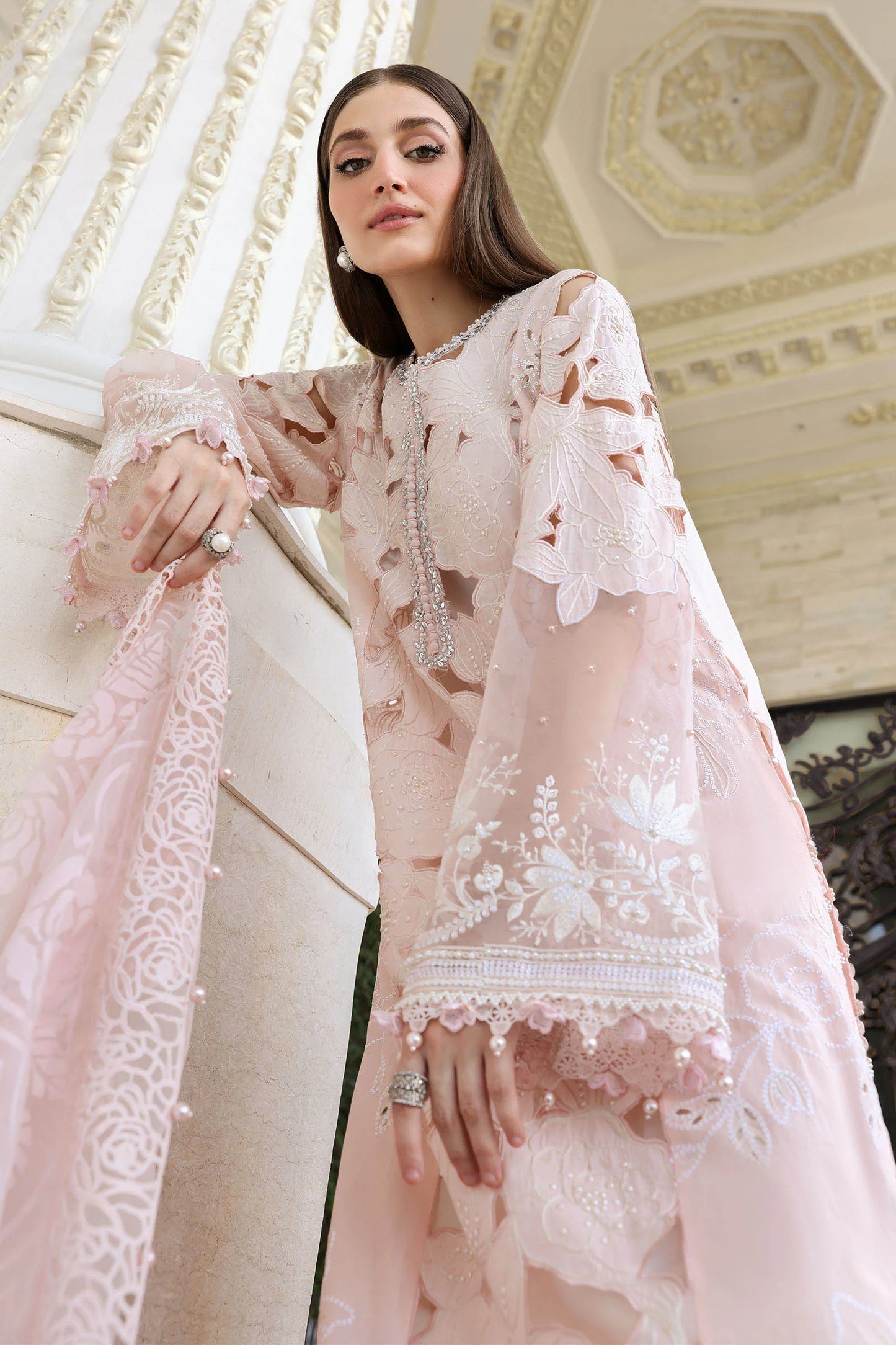 Maria B. | 3 Piece Unstitched Embroidered Lawn Suit | EL-26-02-Default