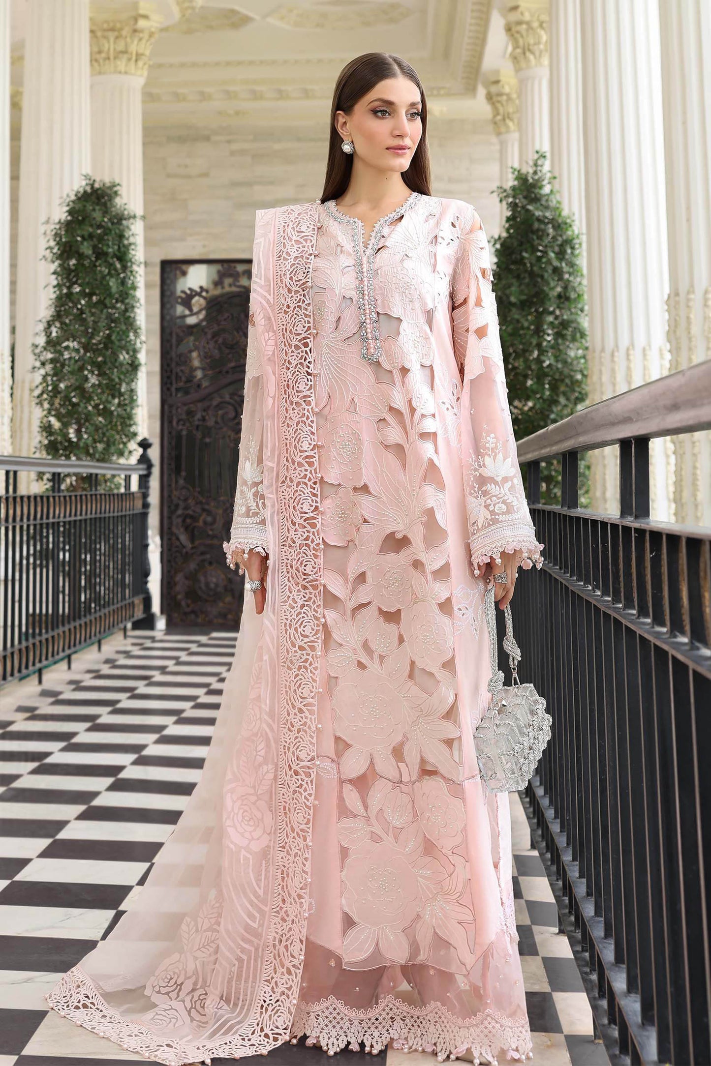 Maria B. | 3 Piece Unstitched Embroidered Lawn Suit | EL-26-02-Default