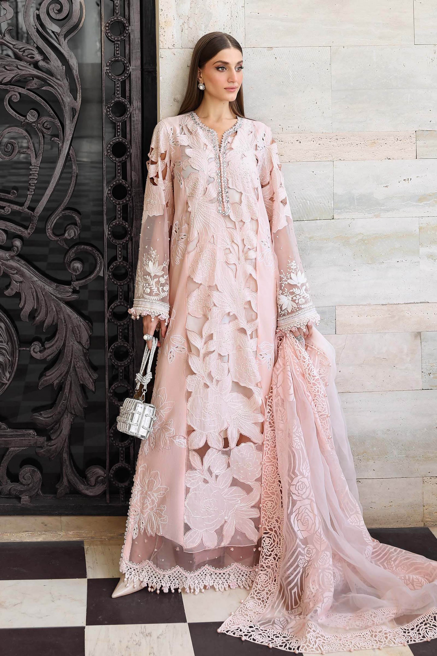 Maria B. | 3 Piece Unstitched Embroidered Lawn Suit | EL-26-02-Default