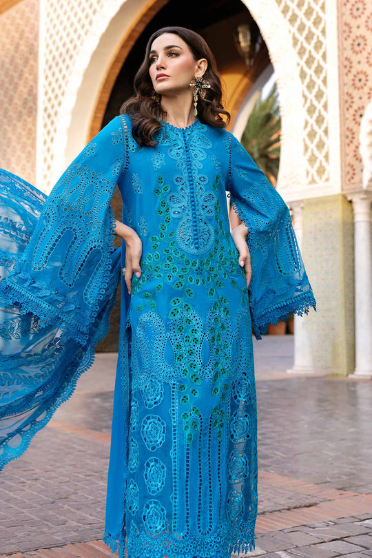 Maria B. | 3 Piece Unstitched Embroidered Lawn Suit | D-2503-B