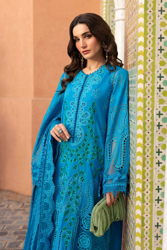 Maria B. | 3 Piece Unstitched Embroidered Lawn Suit | D-2503-B