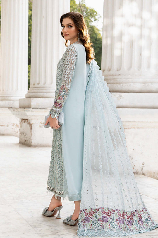 Maria B. | Unstitched Embroidered Chiffon Suit | MPC-24-103 | D3