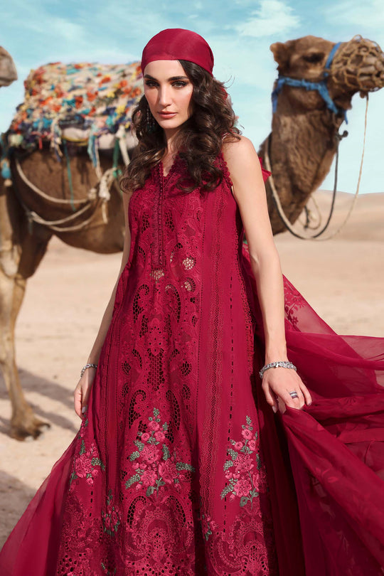 Maria B. | 3 Piece Unstitched Embroidered Lawn Suit | D-2504-A