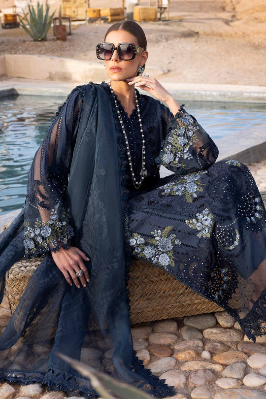 Maria B. | 3 Piece Unstitched Embroidered Lawn Suit | D-2504-B