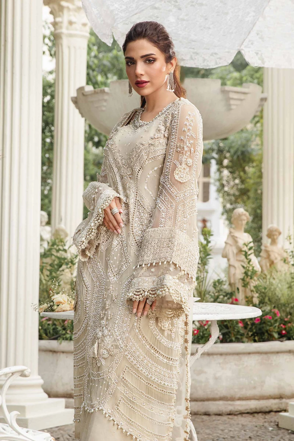 Maria B | Unstitched Embroidered Lawn Suit | MPC-24-104