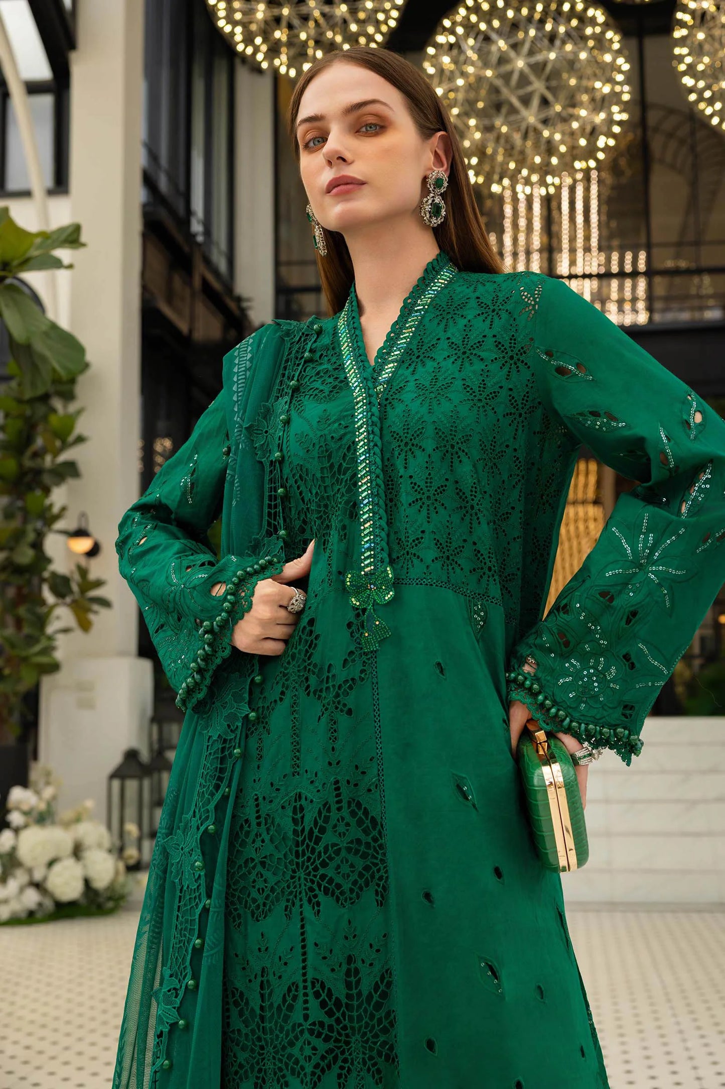 Maria B. | 3 Piece Unstitched Embroidered Lawn Suit | EL-26-04