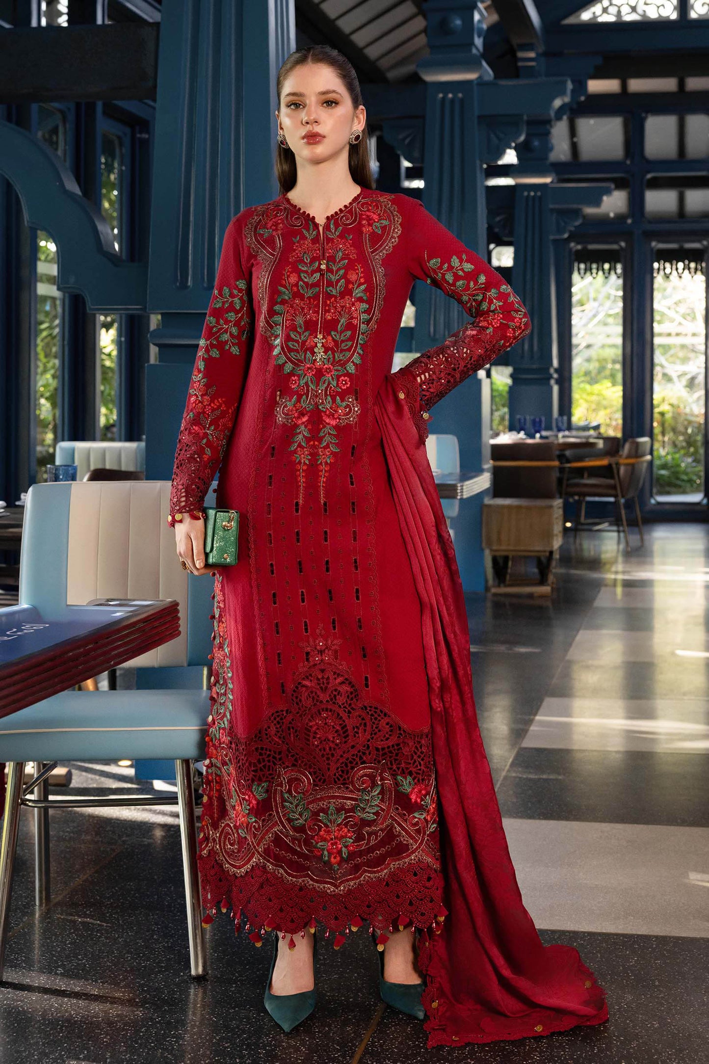 Maria B. | 3 Piece Unstitched Embroidered Lawn | EL-26-05