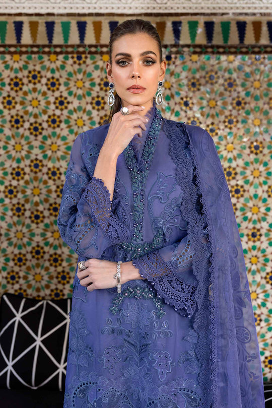 Maria B. | 3 Piece Unstitched Embroidered Organza Suit | D-2506-B
