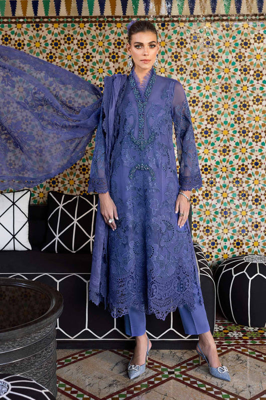 Maria B. | 3 Piece Unstitched Embroidered Organza Suit | D-2506-B