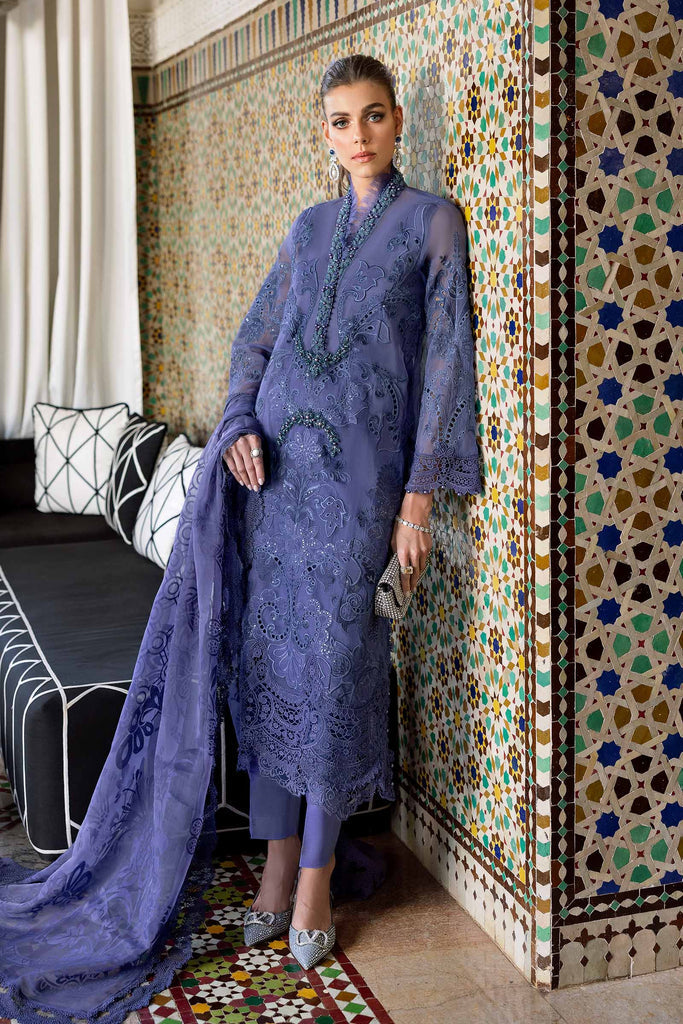 Maria B. | 3 Piece Unstitched Embroidered Organza Suit | D-2506-B