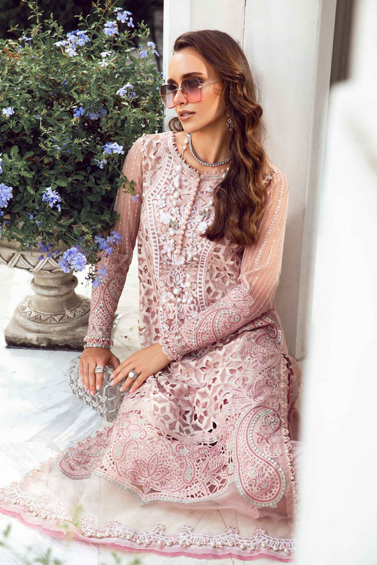 Maria B.| Unstitched Embroidered Chiffon Suit | MPC-24-103 | D6
