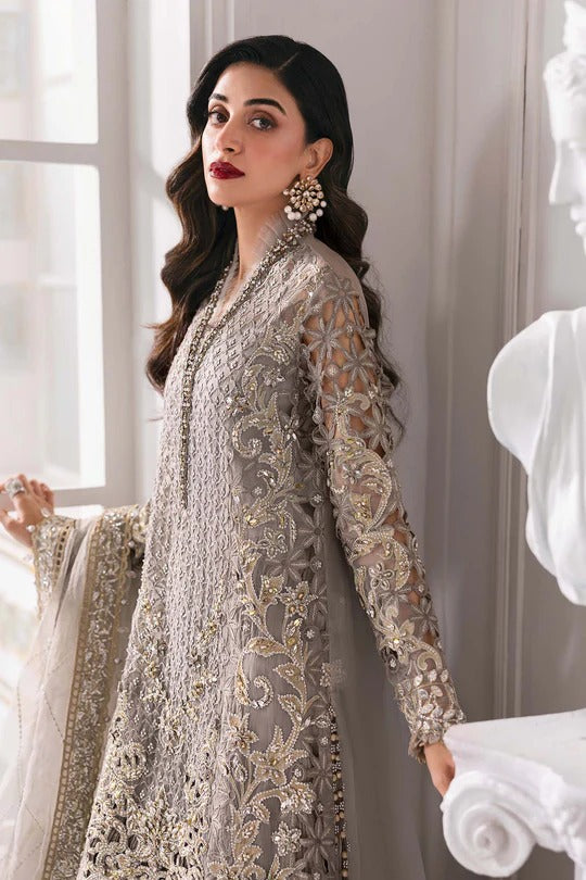 Maria B. | 3 Piece Unstitched Embroidered Organza Suit | BD-3006