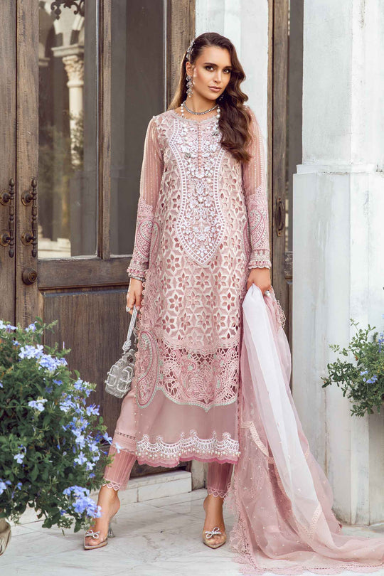 Maria B.| Unstitched Embroidered Chiffon Suit | MPC-24-103 | D6