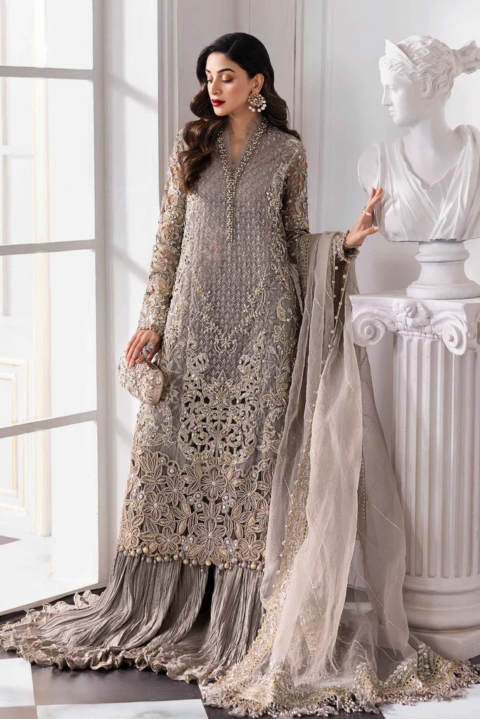 Maria B. | 3 Piece Unstitched Embroidered Organza Suit | BD-3006