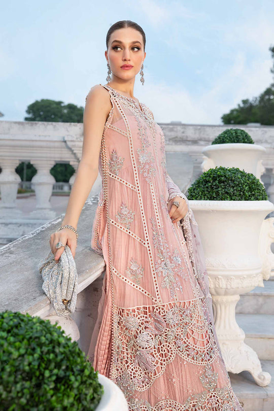 Maria B. | 3 Piece Unstitched Embroidered Chiffon Suit | MPC-24-106