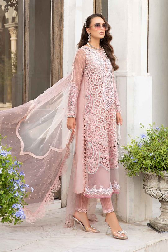 Maria B.| Unstitched Embroidered Chiffon Suit | MPC-24-103 | D6