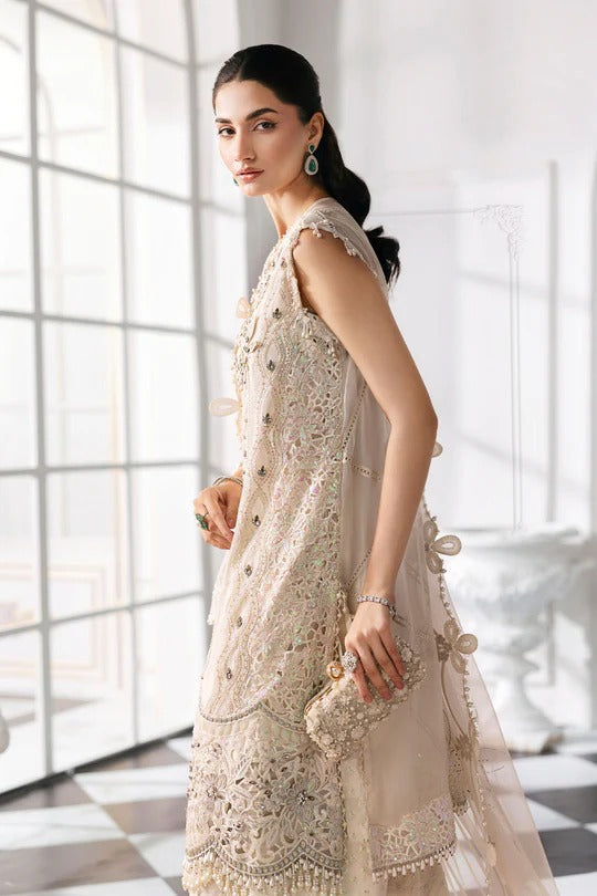 Maria B. | 3 Piece Unstitched Embroidered Chiffon Suit | BD-3007