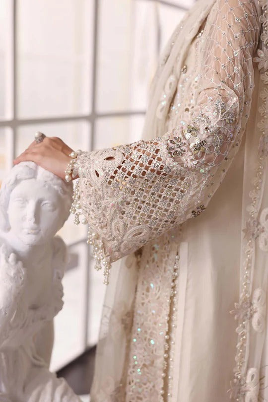 Maria B. | 3 Piece Unstitched Embroidered Chiffon Suit | BD-3007