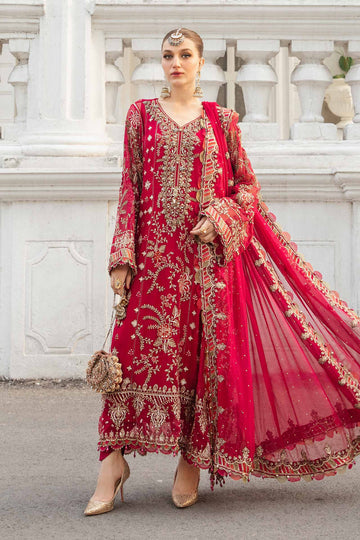 Maria B. | Unstitched Embroidered Lawn Suit | MPC-24-107 | Fuchsia Pink