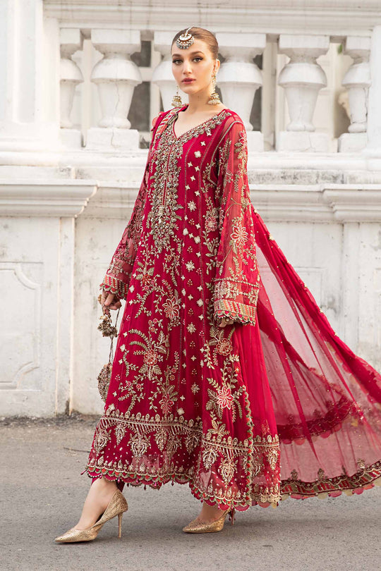 Maria B. | Unstitched Embroidered Lawn Suit | MPC-24-107 | Fuchsia Pink