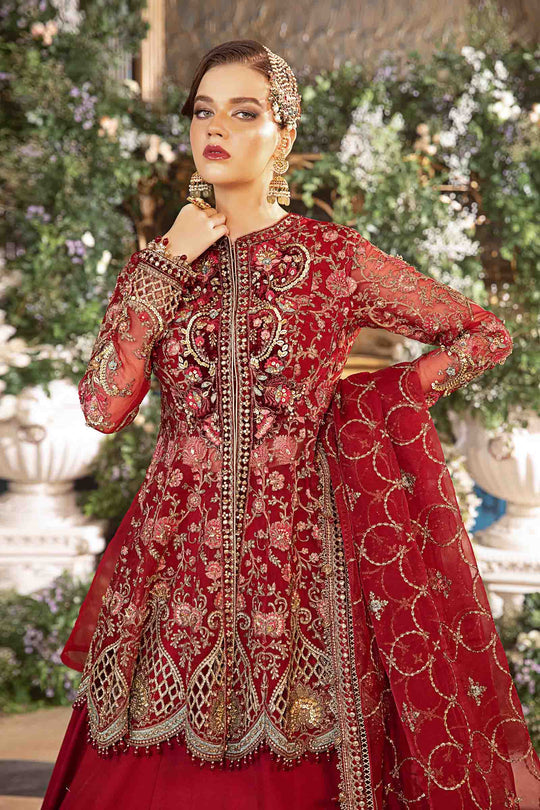 Maria B. | 3 Piece Unstitched Embroidered Organza Suit | BD-2908