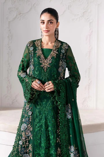 Maria B. | 3 Piece Unstitched Embroidered Chiffon Suit | BD-3008