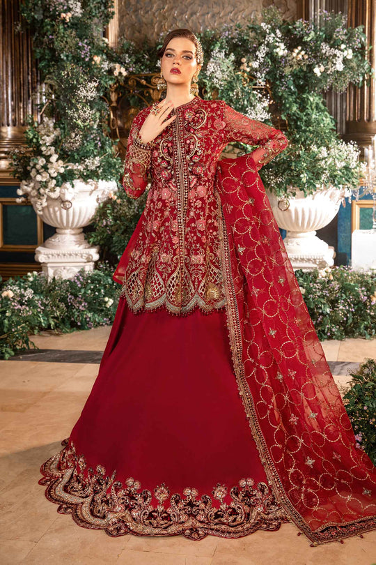 Maria B. | 3 Piece Unstitched Embroidered Organza Suit | BD-2908