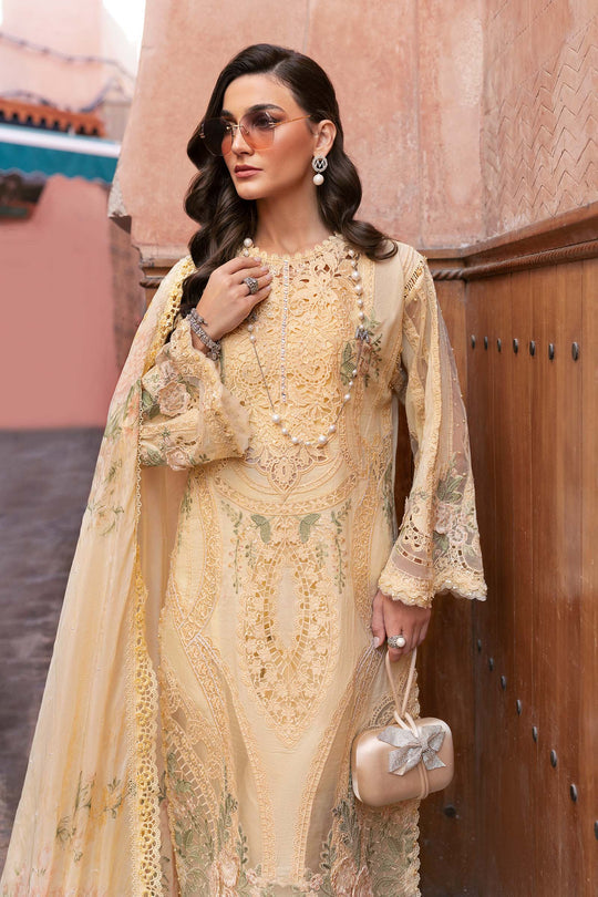 Maria B. | 3 Piece Unstitched Embroidered Organza Suit | D-2509-A